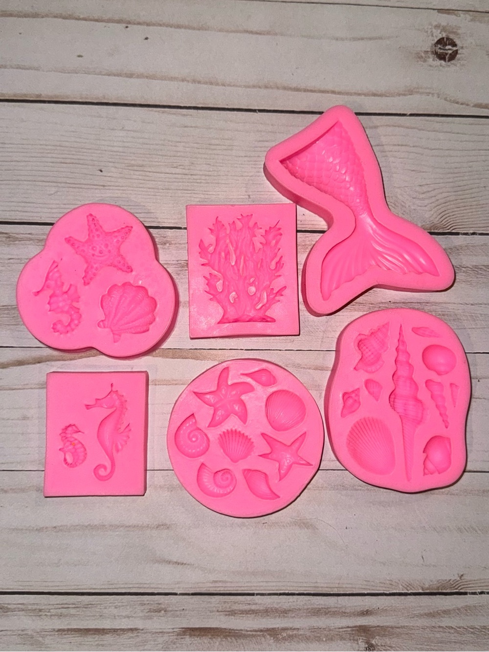 Mermaid themed silicone molds